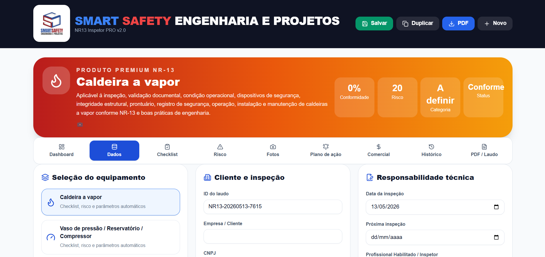 NR-13 Inspetor Pró